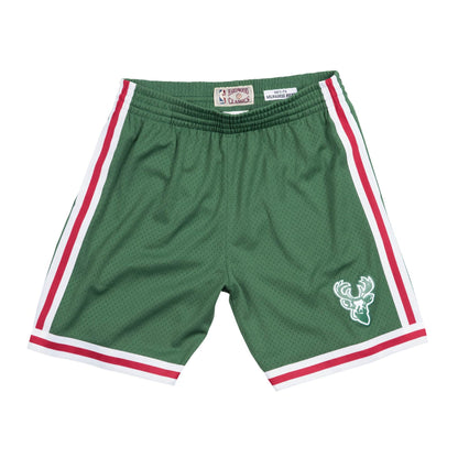 1971-72 Green Milwaukee Bucks Mitchell & Ness Hardwood Classics Swingman Shorts