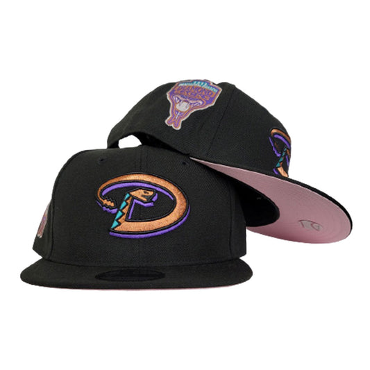 1998 Inaugural Season Pink Bottom Black Arizona Diamondbacksb New Era 9FIFTY Snapback 