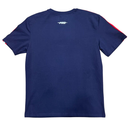 Navy Blue Los Angeles Angels Retro Classic SJ Striped T-Shirt