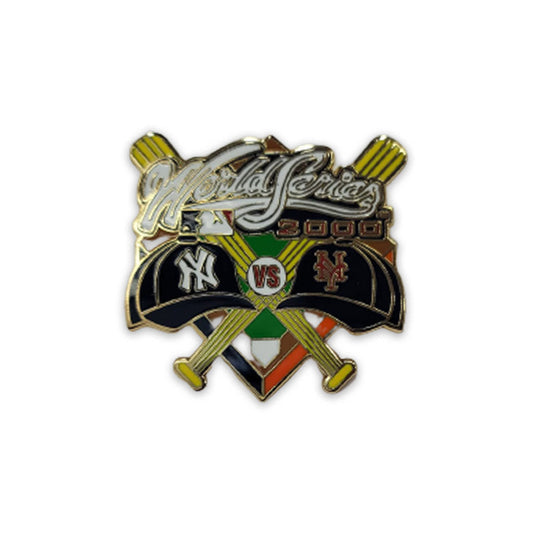 2000 World Series Yankees vs Mets Metal Pin