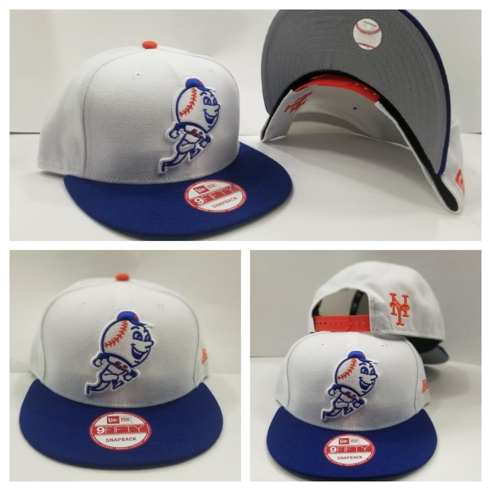 New Era 9Fifty MLB Mr. Mets White / Royal Blue 9Fifty Snapback Hat