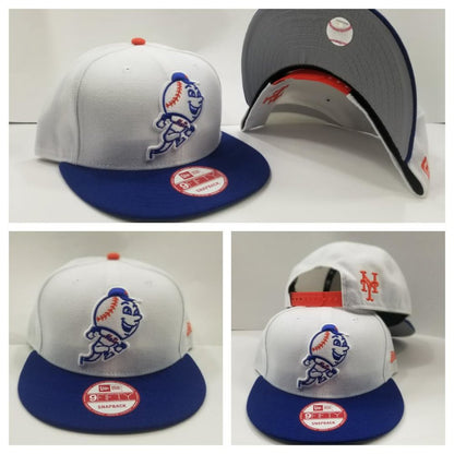 New Era 9Fifty MLB Mr. Mets White / Royal Blue 9Fifty Snapback Hat