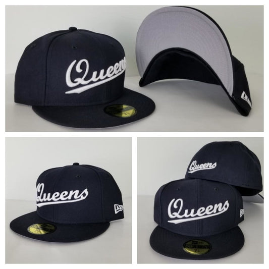 New Era 59Fifty Navy Queens Fitted Hat