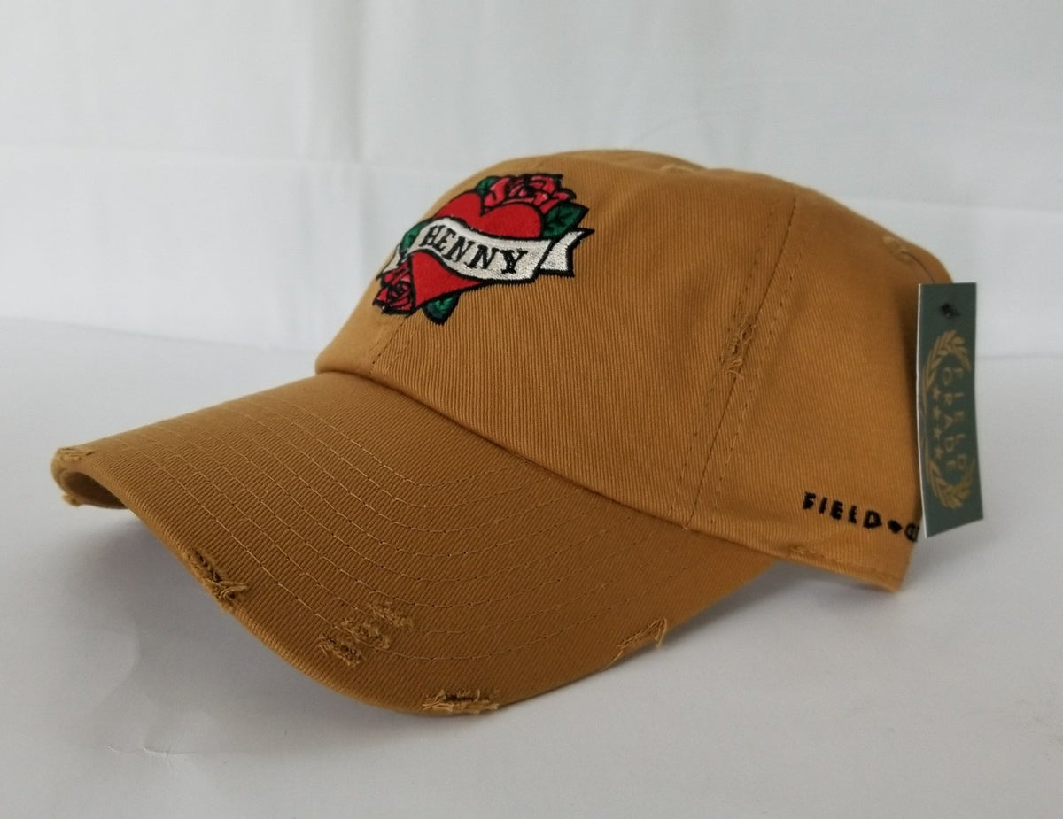 Henny By Field Grade Wheat Distressed DAD Hat Snapback Strapback CAP