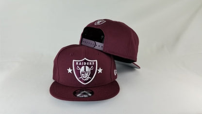 Exclusive New Era Maroon Oakland Raiders 9Fifty Stars Snapback hat
