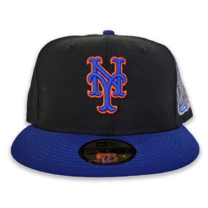 NEW ERA BLACK NEW YORK METS 2000 SUBWAY SERIES SIDE PATCH FITTED HAT
