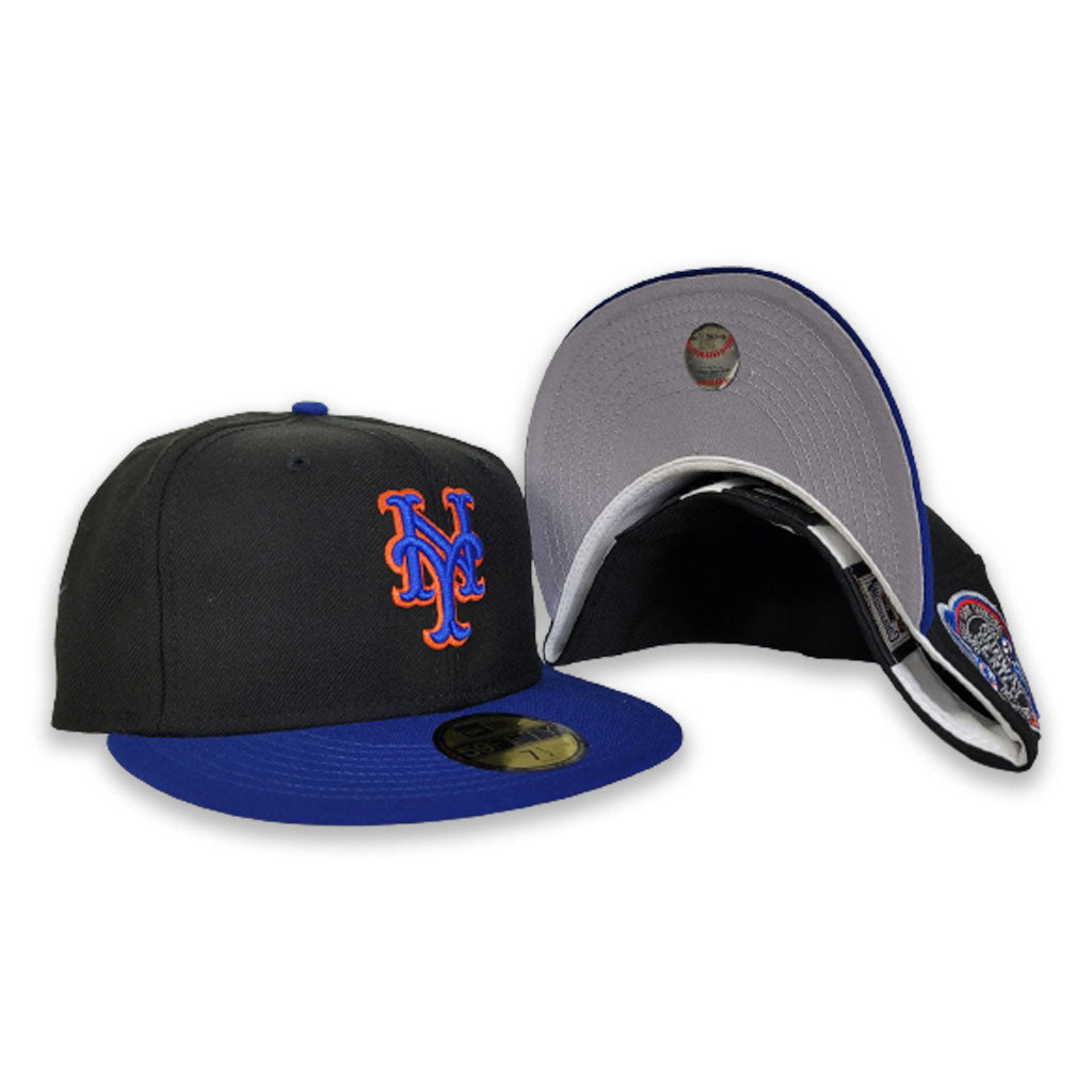 NEW ERA BLACK NEW YORK METS 2000 SUBWAY SERIES SIDE PATCH FITTED HAT