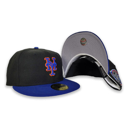 NEW ERA BLACK NEW YORK METS 2000 SUBWAY SERIES SIDE PATCH FITTED HAT