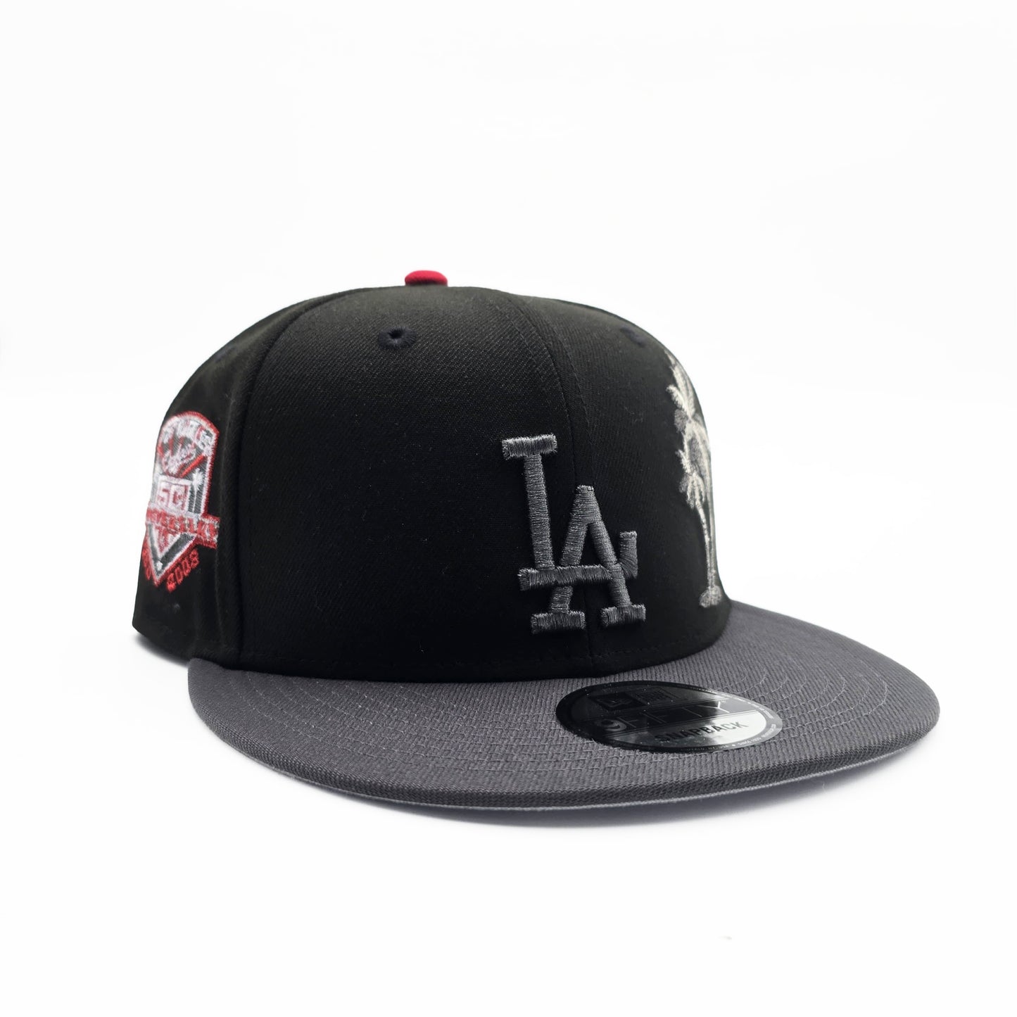 New Era Los Angeles Dodgers '50th Anniversary Palm Tree' 9FIFTY Snapback Black/Dark Gray