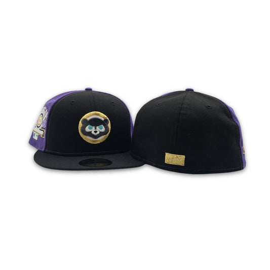 Purple/Black Chicago Cubs Black Visor Gray Bottom 1990 All Star Game Side Patch New Era 59Fifty Fitted
