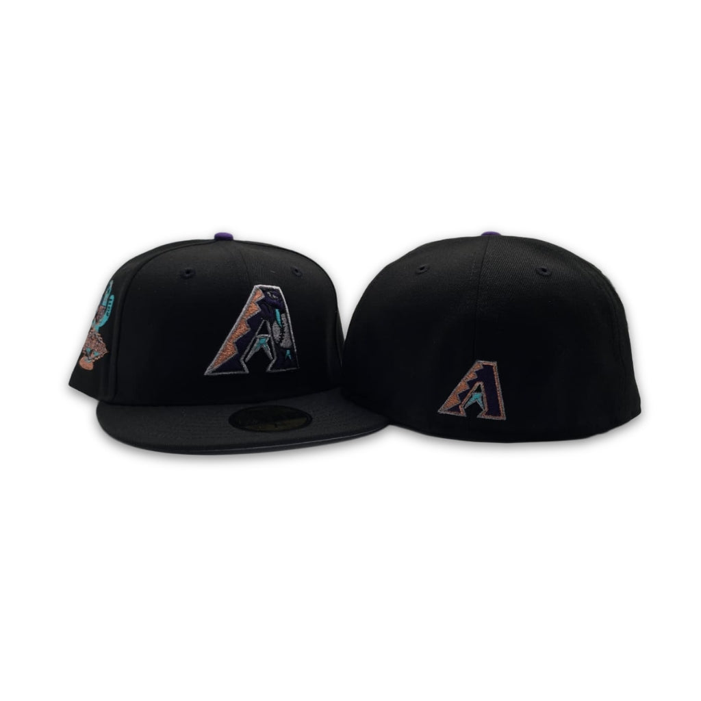 Black Arizona Diamondbacks Gray Bottom 2011 All Star Game Side Patch New Era 59Fifty Fitted