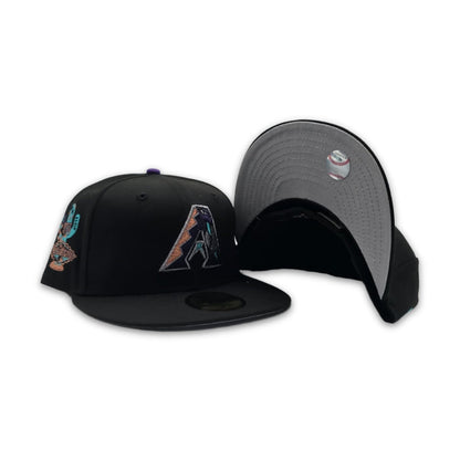 Black Arizona Diamondbacks Gray Bottom 2011 All Star Game Side Patch New Era 59Fifty Fitted