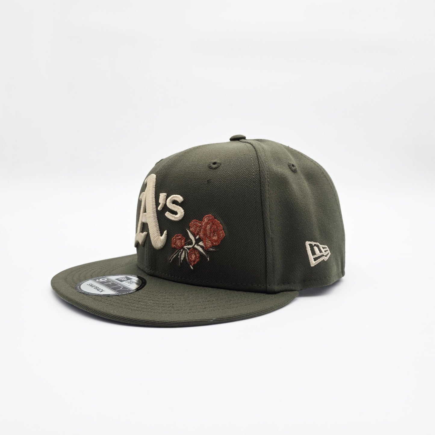 New Era Oakland Athletics '1999 World Series Battle of The Bay' 9FIFTY Snapback Olive