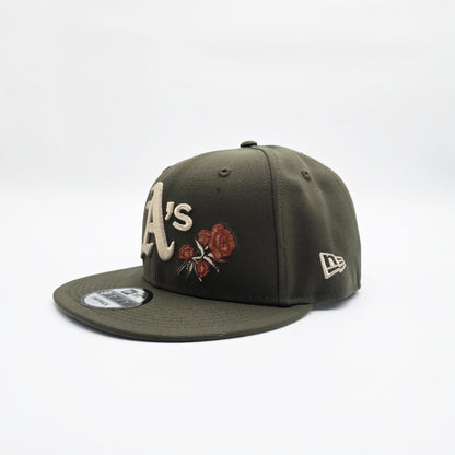 New Era Oakland Athletics '1999 World Series Battle of The Bay' 9FIFTY Snapback Olive