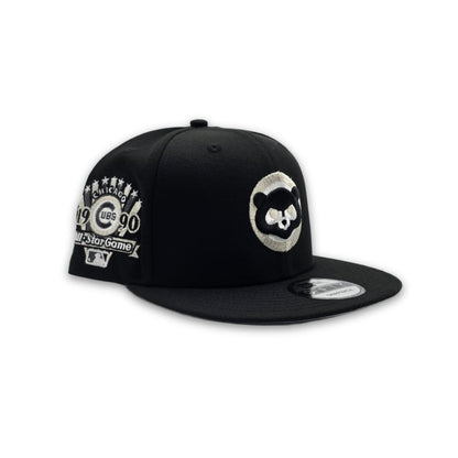 Black Chicago Cubs Gray Bottom 1990 All Star Game Side Patch New Era 9Fifty Snapback