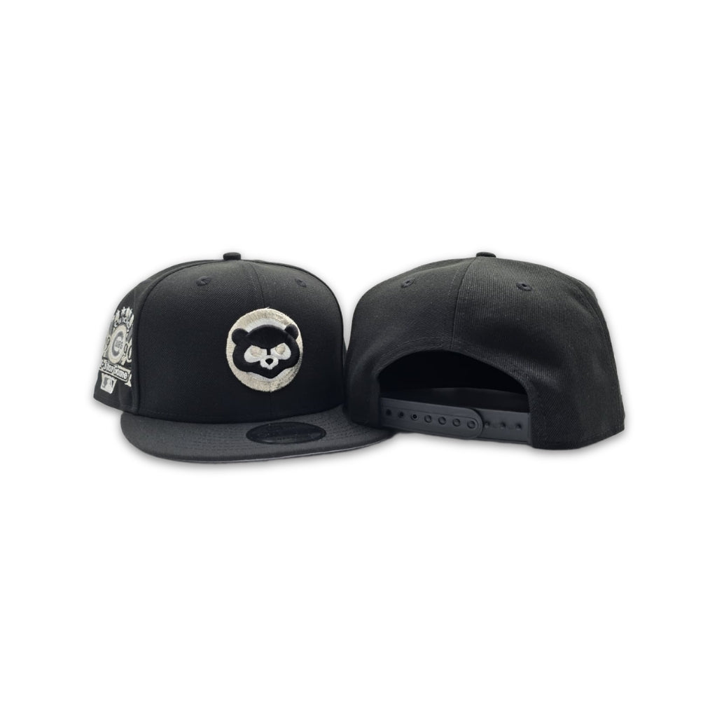Black Chicago Cubs Gray Bottom 1990 All Star Game Side Patch New Era 9Fifty Snapback