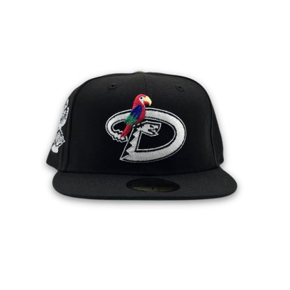 Black Arizona Diamondbacks Parrot Logo Green Bottom 2011 All Star Game Side Patch New Era 59Fifty Fitted