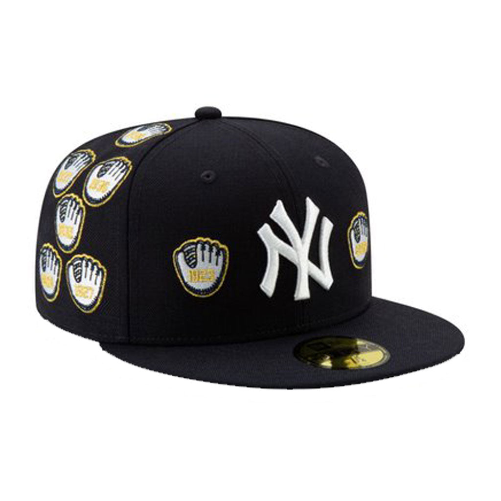 NEW ERA SPIKE LEE X NEW YORK YANKEES CHAMPIONSHIP GOLD TRIM GLOVE 59FIFTY FITTED HAT