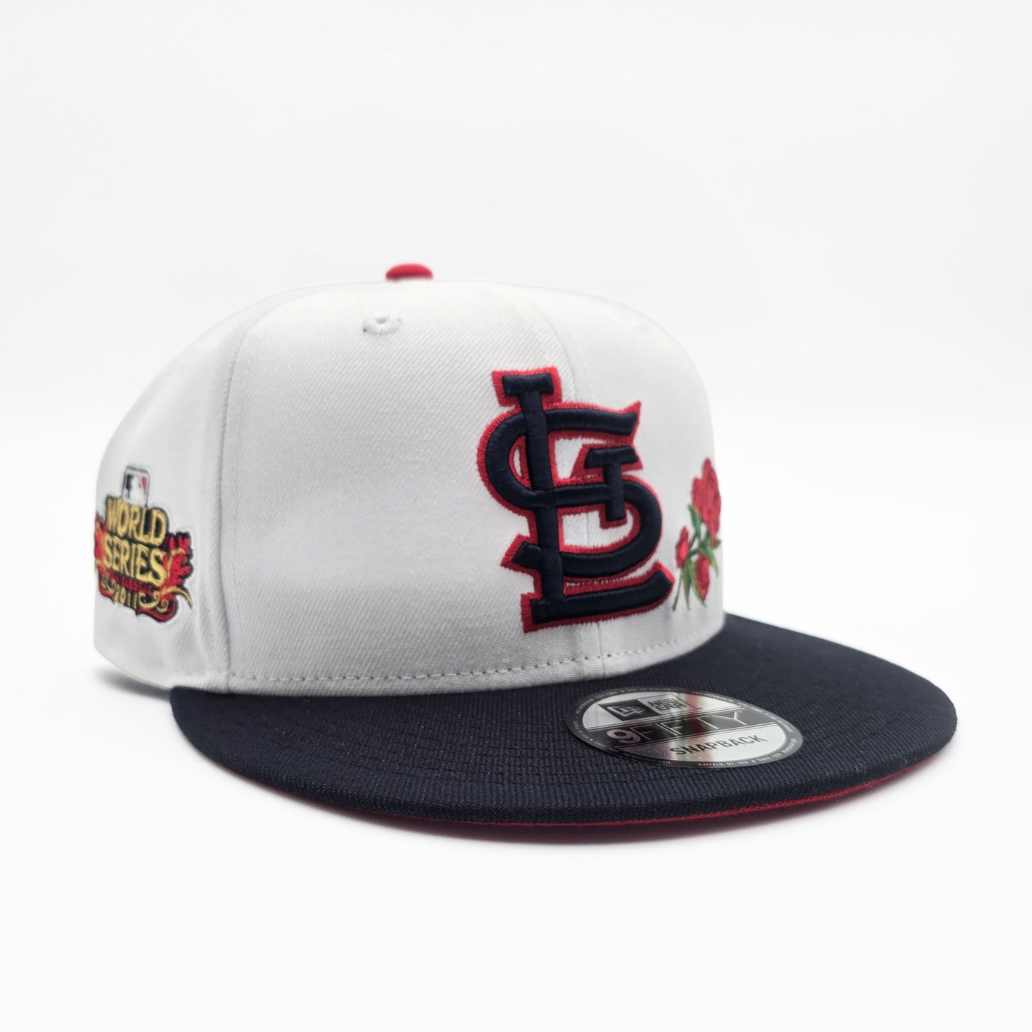 New Era St. Louis Cardinals '2011 World Series Rose' 9FIFTY Snapback White/Navy Blue