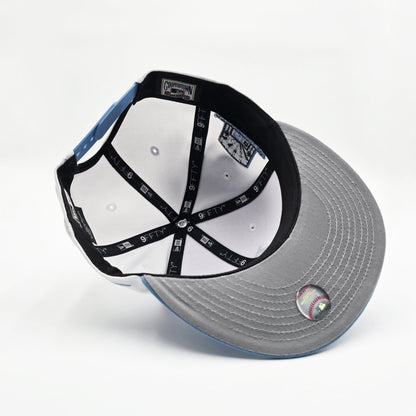 New Era Los Angeles Dodgers '50th Anniversary Rose' 9FIFTY Snapback White/Sky Blue