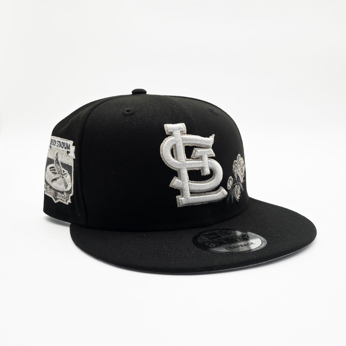 New Era St. Louis Cardinals 'Busch Stadium Final Season Rose' 9FIFTY Snapback Black