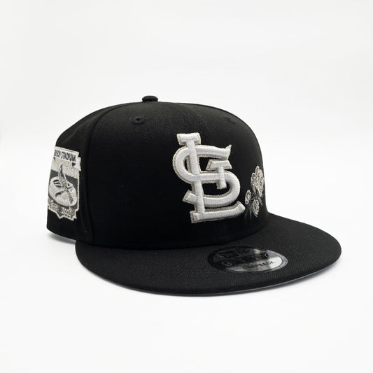 New Era St. Louis Cardinals 'Busch Stadium Final Season Rose' 9FIFTY Snapback Black