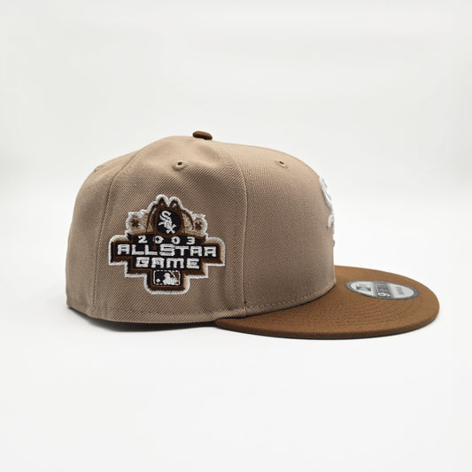 New Era Chicago White Sox '2003 All Star Game Rose' 9FIFTY Snapback Khaki/Camel
