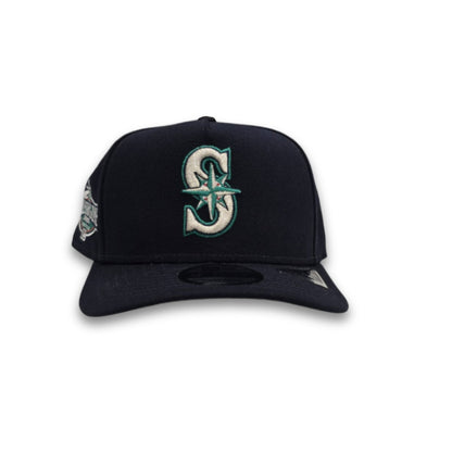 Navy Blue Seattle Mariners Curved Brim Gray Visor 2001 All Star Game New Era 9Fifty A-Frame Snapback