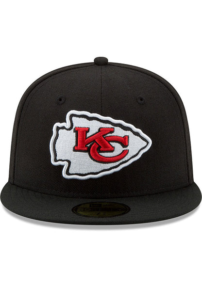 Kansas City Chiefs New Era Black Super Bowl LV Side Patch 59FIFTY Fitted Hat