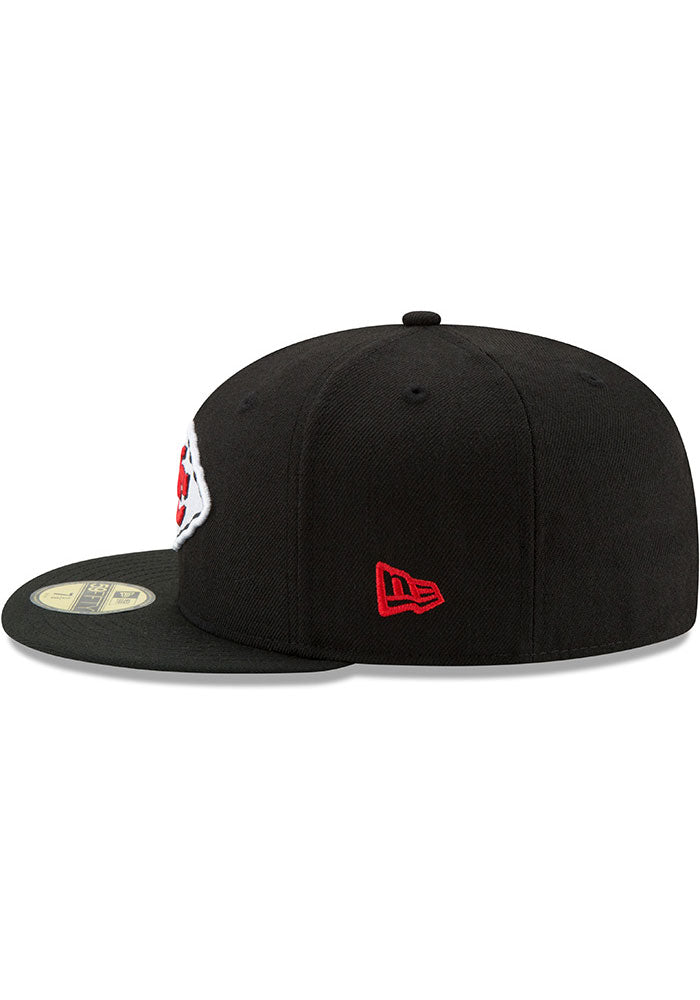 Kansas City Chiefs New Era Black Super Bowl LV Side Patch 59FIFTY Fitted Hat