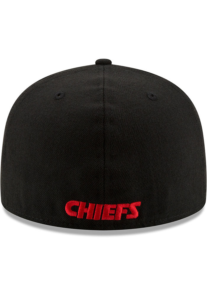 Kansas City Chiefs New Era Black Super Bowl LV Side Patch 59FIFTY Fitted Hat