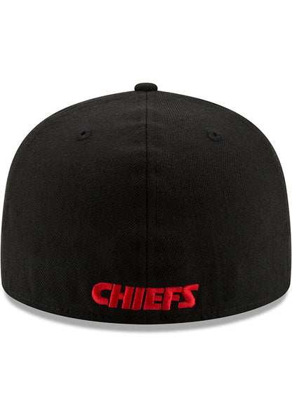 Kansas City Chiefs New Era Black Super Bowl LV Side Patch 59FIFTY Fitted Hat
