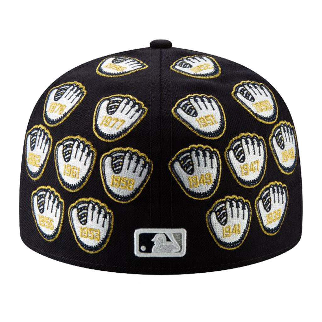 NEW ERA SPIKE LEE X NEW YORK YANKEES CHAMPIONSHIP GOLD TRIM GLOVE 59FIFTY FITTED HAT