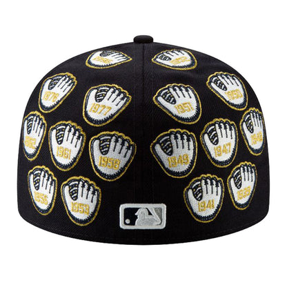 NEW ERA SPIKE LEE X NEW YORK YANKEES CHAMPIONSHIP GOLD TRIM GLOVE 59FIFTY FITTED HAT