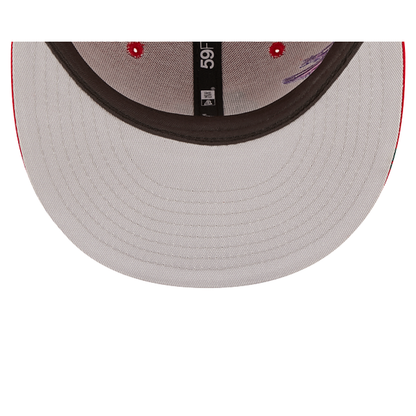 Red St. Louis Cardinals Blooming Gray Bottom New Era 59Fifty Fitted