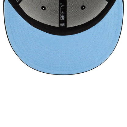 Black Chicago White Sox Icy Blue Bottom 2005 World Series Side Patch Bloom New Era 59Fifty Fitted