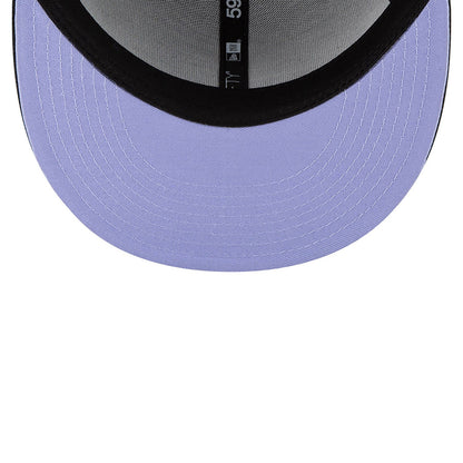 Black Colorado Rockies Purple Bottom National League Side Patch Bloom New Era 59Fifty Fitted