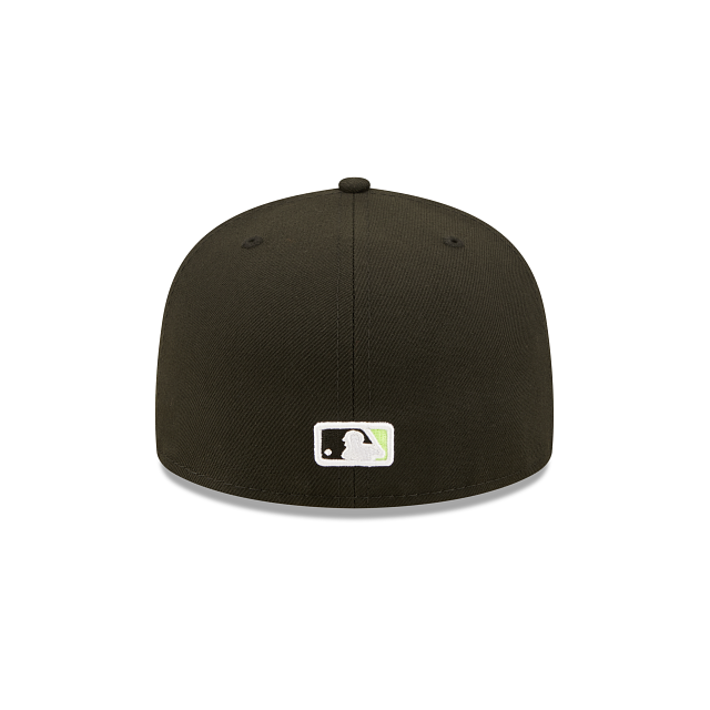 Black Pittsburgh Pirates Neon Green Pop Snakeskin Bottom 76th World Series Side Patch New Era 59Fifty Fitted