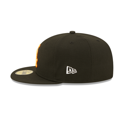 Black Chicago White Sox Neon Orange Snakeskin Bottom 2005 World Series Side Patch New Era 59Fifty Fitted