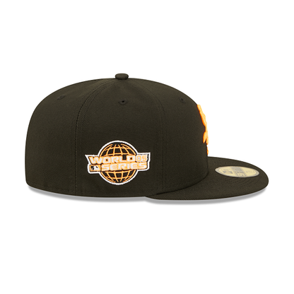 Black Chicago White Sox Neon Orange Snakeskin Bottom 2005 World Series Side Patch New Era 59Fifty Fitted