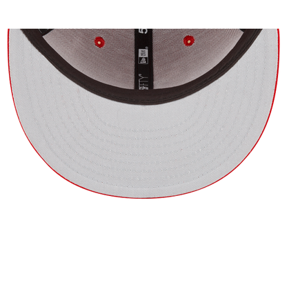 Red Chicago Cubs Gray Bottom 1990 All star Game Side Patch New Era 59Fifty Fitted