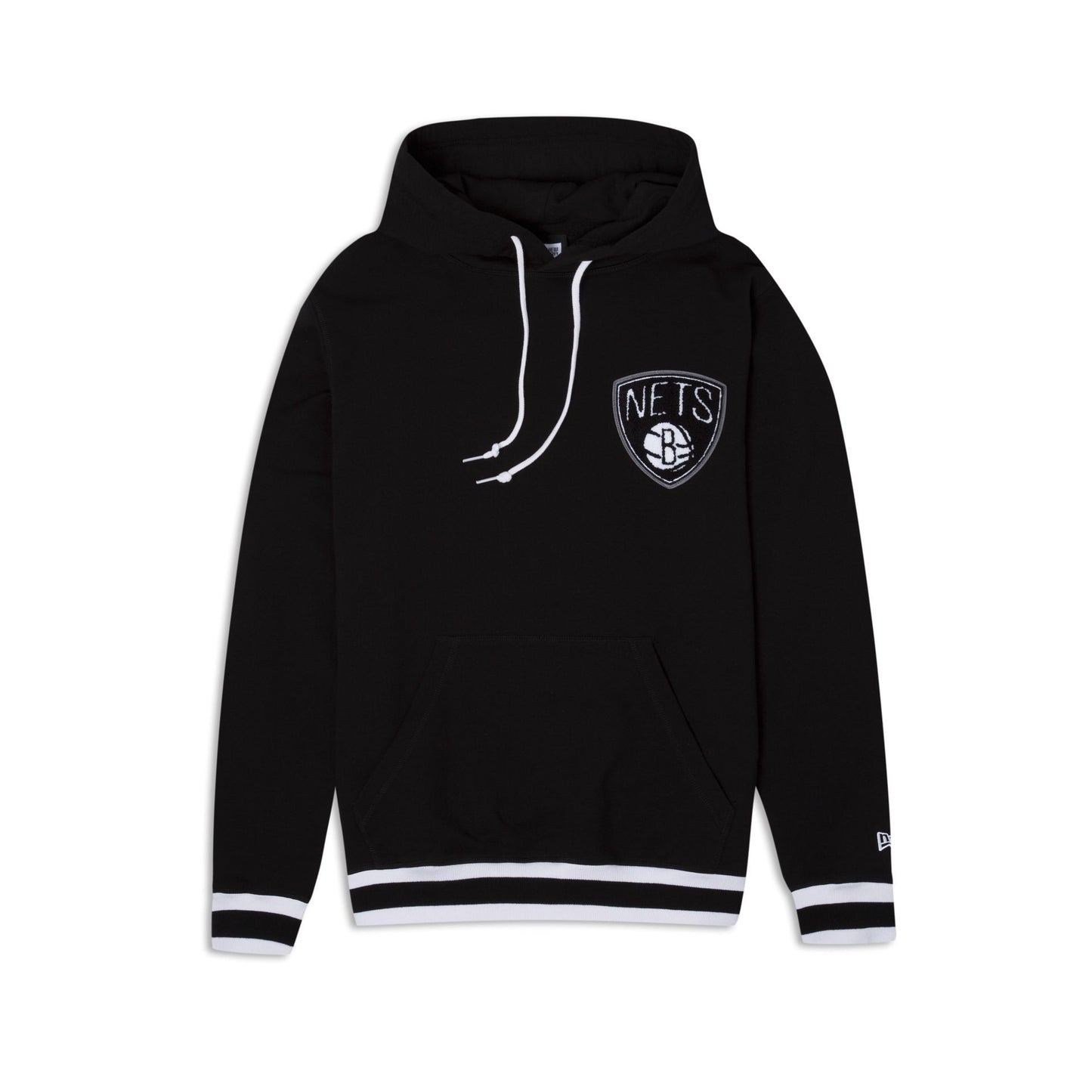 Black Brooklyn Nets Logo Select New Era Hoodie