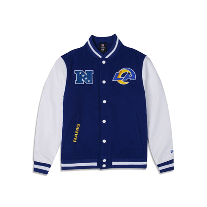 Royal Blue Los Angeles Rams New Era Wool Varsity Heavy Jacket