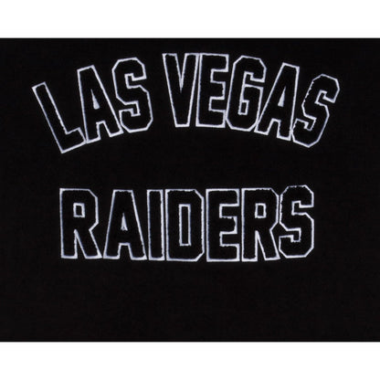 Black Las Vegas Raiders New Era 3rd Down Wool Varsity Heavy Jacket