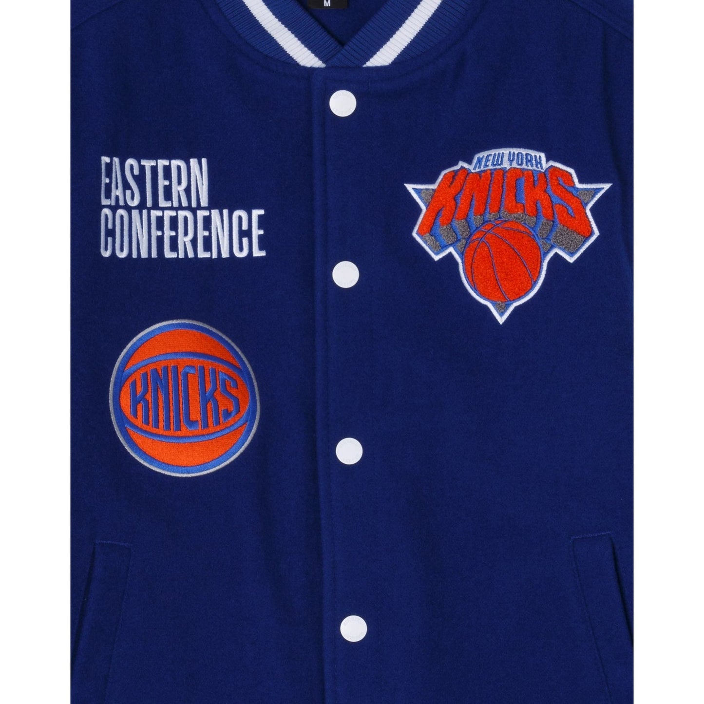 Royal Blue New York Knicks New Era Wool Varsity Heavy Jacket