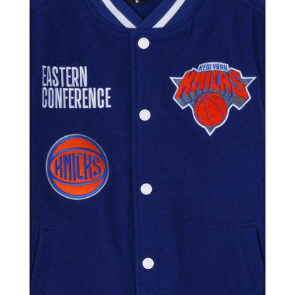 Royal Blue New York Knicks New Era Wool Varsity Heavy Jacket