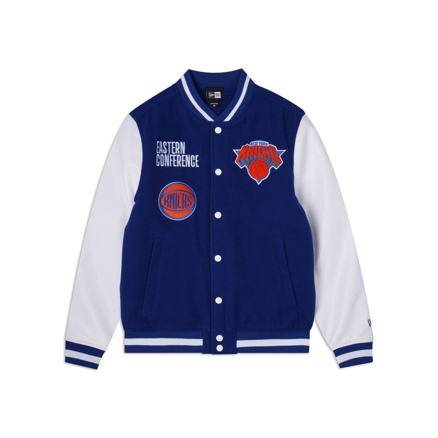 Royal Blue New York Knicks New Era Wool Varsity Heavy Jacket