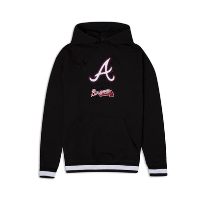 Black Atlanta Braves Logo Select New Era Hoodie