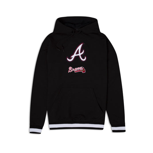 Black Atlanta Braves Logo Select New Era Hoodie