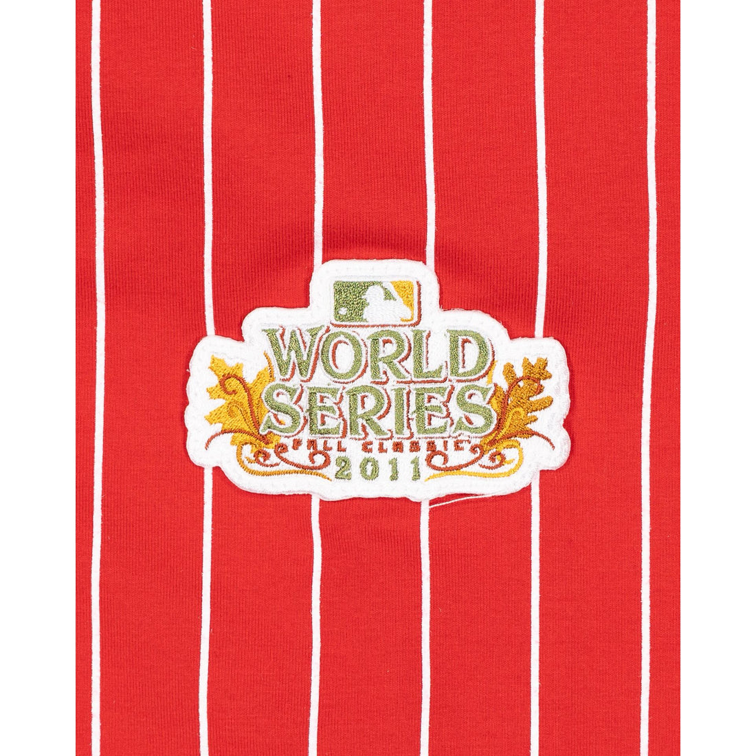 Red St. Louis Cardinals Logo Select New Era Pinstripe Hoodie